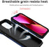 iPhone 13 Mini Case with Camera Lens Cover, HD Screen Protector, Military Grade Drop Protection, Kickstand (Navy)
