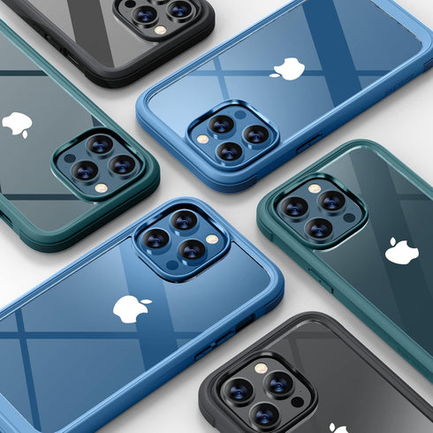 Miracase Designed for iPhone 12 Pro Max Case, Full Body Rugged Case with Built-in Touch Sensitive Screen Protector