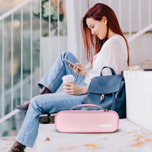 JADENS Portable Carry Case for Compatible Portable Printers, Compact Lightweight Design, Shockproof Waterproof (Pink)