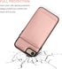 KIHUWEY Wallet Case for iPhone SE, iPhone 7/8, Premium Leather, Shockproof Cover, Rose Gold