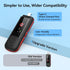 AGPTEK 64GB MP3 A55PL 2 1 USB C Player, in Type-C & USB Stick Music Player Supports Replaceable AAA Battery, FM Radio