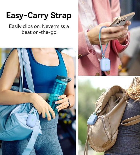 Matekxy 3 2025 Pro3 Commuters for Airpods Pro Case Cute - for Airpod Generation Soft Silicone Cover with Lanyard