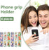 6 Pieces Phone Strap Grip Holder, Telescopic Finger Strap Stand for Most Smartphones (Blossom)