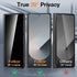 Fotbor Privacy Screen Protector for Samsung Galaxy Z Fold 6, Includes 2X Anti-Spy Film and Tempered Glass Protectors