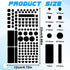 Fyntave Dimming 2 Dimming 100% (1 1 LED Light Blocking Stickers, Blackout Stickers for Electronic Light Sheets LED