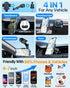 HTU 17 16 15 14 13 12 Upgraded Strongest Suction Car Phone Holder Bendable Arm, Never Block View Rotatable Cellphone