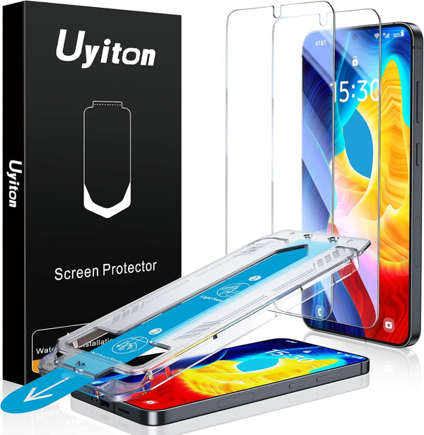 Uyiton UnBreak-Glass Screen Protector for Samsung Galaxy S24, 6.2'' 5G, 2 Pack, Scratch-Resistant, Bubble-Free,