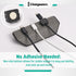 CHARGEWORX 3 Magnetic Cable Organizer Weighted Non-Adhesive Cord Holder with Magnetic Clips for USB-C, Lightning
