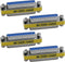 Antrader 4-Pack DB25 25 Pin Female to Female Mini Gender Changer Coupler Adapter