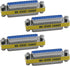 Antrader 4-Pack DB25 25 Pin Female to Female Mini Gender Changer Coupler Adapter