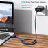 5-Pack USB Type C Cable (3/3/6/6/10FT) - Fast Charging, Nylon Braided, Compatible with Samsung Galaxy S9, LG V30,