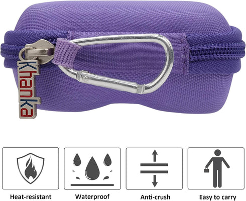 khanka Hard Travel Case for iWALK Small Portable Charger 3350mAh 4500mAh 4800mAh, Case Only (Purple)