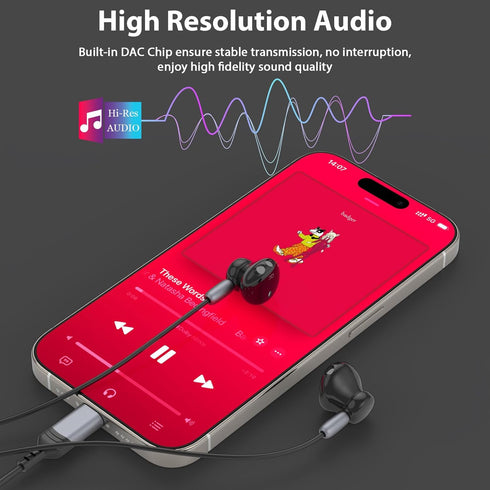 Magnetic USB C Headphones Wired Earbuds for Samsung S24 S23 FE, iPhone 15 Pro, Stereo Type C Earphones with Microphone