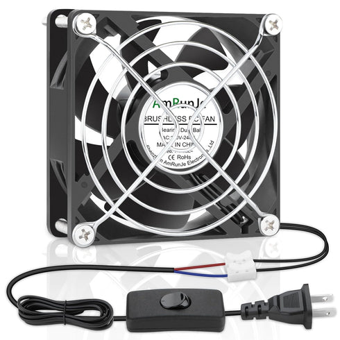 EC Axial Cooling Fan 80mm x 25mm AC 110V 120V 220V 240V