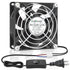 EC Axial Cooling Fan 80mm x 25mm AC 110V 120V 220V 240V