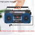Portable Cassette Player Boombox AM/FM/SW1/SW2 Radio Tape Player Recorder with Bluetooth