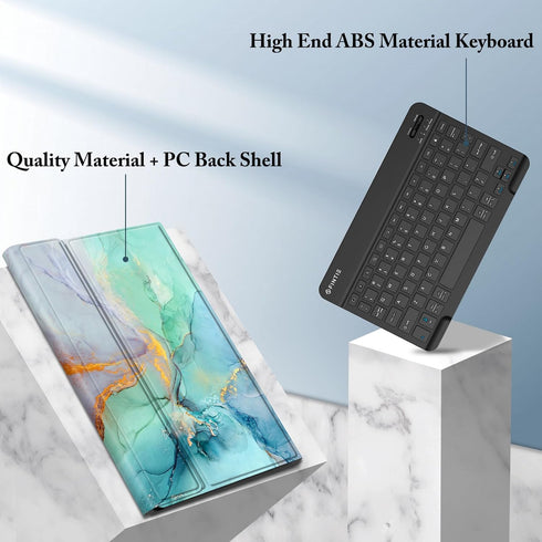 Fintie Keyboard Case for Samsung Galaxy Tab S9 FE 10.9 Inch, Detachable Wireless Bluetooth Keyboard, Slim Stand Cover