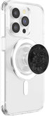 Cute Black Roses PopSockets PopGrip for MagSafe - Flower Pattern Silhouette