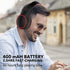 RORSOU B10 Bluetooth Headphones - Lightweight Over Ear, 50H Playtime, Wireless Stereo Bass, Mic, Volume Control, Black.