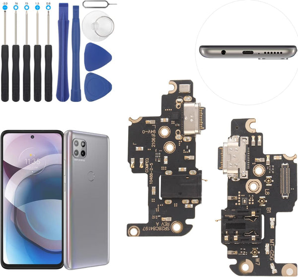 Dock Connector Replacement for Motorola Moto One 5G ACE USB Charging Port Flex Cable for G 5G XT2113