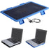 Portable Quiet Laptop Cooler Cooling Pad Stand with USB for 14 Inch Below Notebook (Blue)