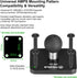 4-Hole 20mm (0.787 inches) 20mm FANAUE Aluminum AMPS Base Mount with Mounting Ball for Ball Mount arm