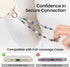 Cymoyak Phone Charm Strap, Beaded Phone Wrist Strap, Cellphone Lanyard Chain with Tether Tab.