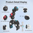 Mechrig 360 1/4"-20 3/8"-16 (SJ019) Camera Clamp Mount with Dual Ballhead Magic Arm, Double Ball Head Adapter