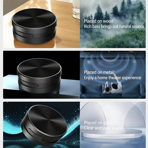 hydrosick 2.0, Humbird Speaker Bone Conduction Speaker, Stereo Bass Sound Creative Portable Speaker Mini Size Music