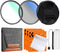K&F Concept 67mm UV CPL Lens Cap Filters Kit - Multi-Coated MCUV Lens Protection Filter + Circular Polarizer + Lens