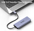 USB C Hub M.2 NVMe SSD Enclosure, 6 in 1 Multiport Adapter with 4K/60Hz HDMI, 10Gbps USB 3.0, 100W PD