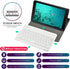 DETUOSI Universal 7-8 inch Wireless Keyboard, Multi-Device Travel Portable Ultrathin (6mm) Lightweight Wireless