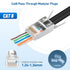 Cable Matters 20-Pack 23-24AWG Shielded Cat8 RJ45 Pass Through Connector with Load Bar & Strain Relief Boots, NOT Compatible with 22AWG Cable (Cat8 Pass Through RJ45 Plugs/Cat 8 Pass Thru Connectors)