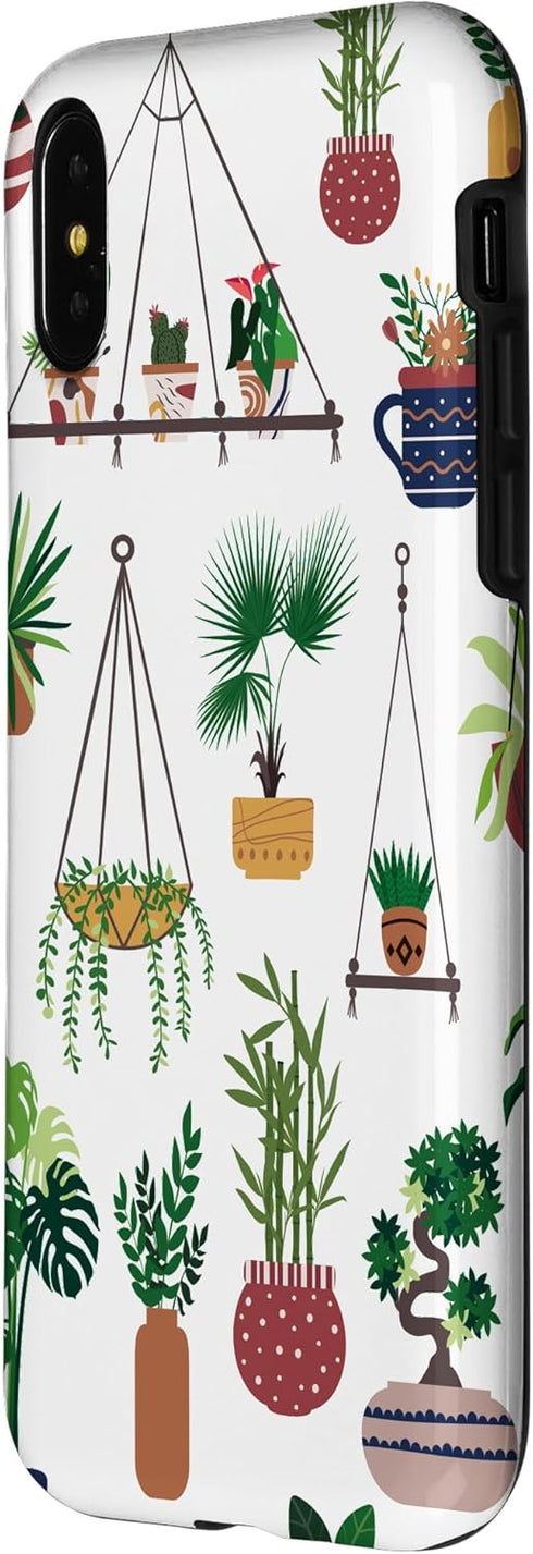 iPhone X/XS Indoor and Outdoor Plant Illustrations | Boho Nature Art Case