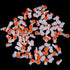 UY2 Gel Connector, 100PCS Waterproof Orange Clear Twin Blade 2 Wire Gel Filled Crimp Connector