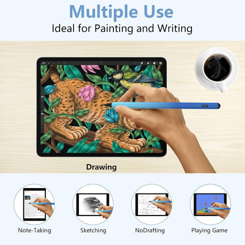 Stylus Pen for iPad 2018-2022, Active Pencil with Palm Rejection for iPad 10th/9th/8th/7th Gen, Gradient Blue