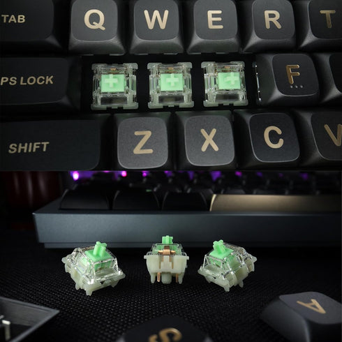 Gateron Baby Kangaroo 2.0 Keyboard Switches, Heavy Tactile RGB LED 5 Pin Pre-lubed Switches for MX Mechanical Keyboard