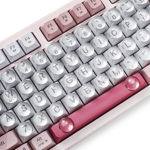 CaseBuy Glass Keyboard Cover Stickers for Long Nails - Ultra Clear Raised Keyboard