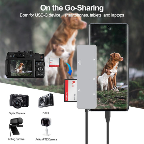 Rytaki Pro 2.0 3.0 5Gbps 5 1 5 CFast Card Reader, USB C CFast Card Reader CFast/CF/SD/TF/XD - in Memory Card