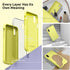 SURPHY Liquid Silicone Case for iPhone Xs and iPhone X, Thickened Microfiber Lining, Yellow