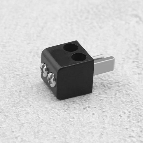 The Lord of the Tools 10PCS 2-pin DIN Plug with Screw Terminals, Black DIN Connector Plug Adapter
