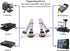 zdyCGTime 2 Port DB9 RS232 Serial Port Bracket to 10 pin Header Ribbon Cable Connector Adapter (12in 4Pcs)