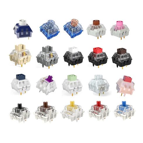 Kailh | Gateron Series Mechanical Keyboard Switches Sample Pack, 20pcs