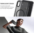 Telaso iPhone XR Case - Shockproof, Anti-Scratch, Matte Black, Full Body Protection, Compatible with MagSafe Charging.
