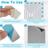 Tweruna 16 2.361.2 PCS Adhesive Magnetic Plate, in Rectangular Metal Plate for Magnets on DIY Creative Projects