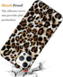J.west Luxury Sparkle Clear iPhone 11 Pro Case, 5.8-inch Leopard Print Soft Slim TPU Cover for Girls (Bling)