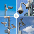 Universal Wall Mounting Bracket with 2 Loops, Vertical Pole Mount Adapter for CCTV Security Camera Indoor Outdoor