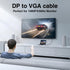 6FT, 1080P Danfetsoy Displayport to VGA Cable Displayport to VGA Adapter Male to Male Cord Gold-Plated HD Video DP