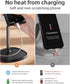 LISEN Adjustable Cell Phone Stand for Desk, Home Office Accessories for iPhone and Tablets 4-10in