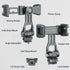 Phone Mount for Camera Hot Shoe, Aluminum Camera Hot Shoe Phone Holder with 2 Additional Cold Shoe Mounts, 360°